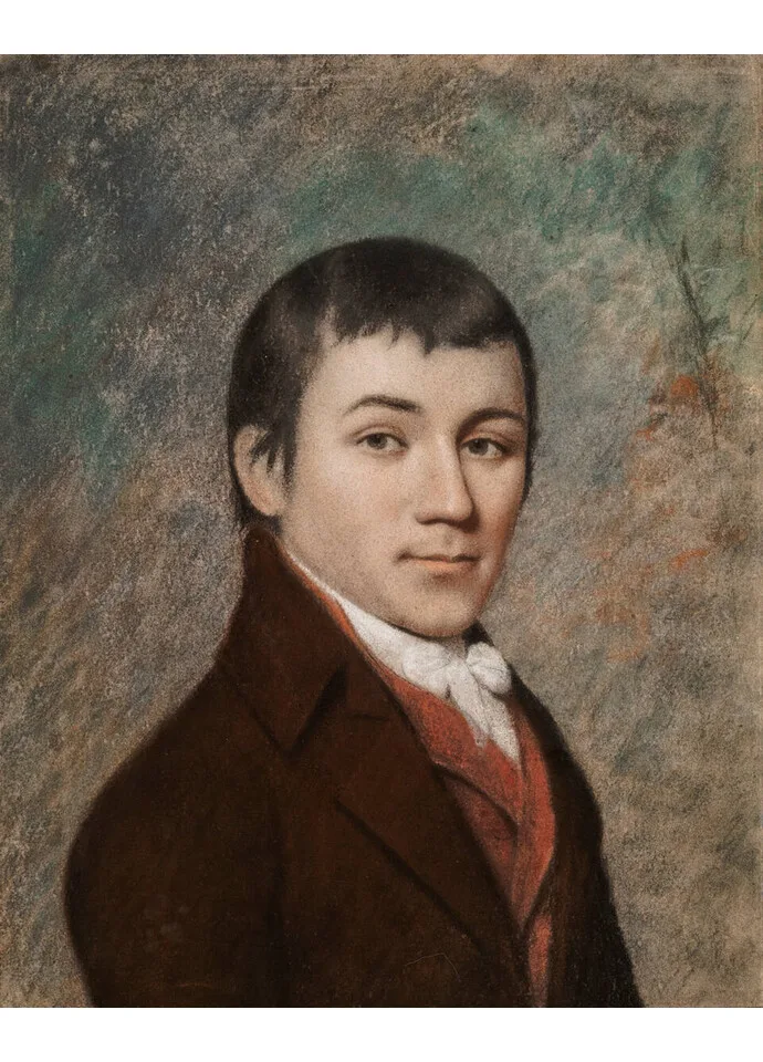Charles Brockden Brown, pastel by James Sharples, about 1798