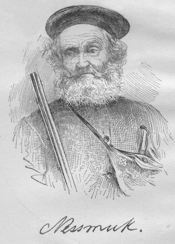 George Washington Sears, “Nessmuk,” wood engraving after a photograph, about 1887
